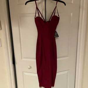 Rare London red dress to the knee